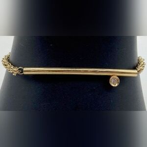 14k Yellow Gold Diamond Bracelet